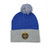 Embroidered Pom-Pom Knit Cap — St. Benedict Wear your Prayer