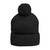 Embroidered Pom-Pom Knit Cap — St. Benedict Wear your Prayer