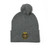 Embroidered Pom-Pom Knit Cap — St. Benedict Wear your Prayer