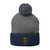 Embroidered Pom-Pom Knit Cap — St. Benedict Wear your Prayer