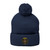 Embroidered Pom-Pom Knit Cap — St. Benedict Wear your Prayer