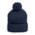 Embroidered Pom-Pom Knit Cap — St. Benedict Wear your Prayer
