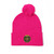 Embroidered Pom-Pom Knit Cap — St. Benedict Wear your Prayer