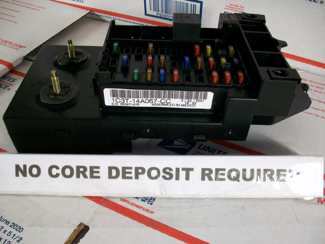 ✔REBUILT✔  1C3T-14A067-CC  1999 2000 2001 2002 F250 F350 SUPER DUTY  Interior Cabin Fuse Box  (Verify YOUR Pt# MATCHES) **NO CORE CHARGE** #16>