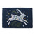 Blue Leaping Hare Doormat