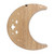 Wooden Crescent Moon Wall Shelf
