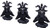 Three Wise Baphoboo 13.4cm