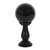 This small, black crystal ball is not only a powerful tool in fortune telling and scrying, but also makes an eye-catching piece of décor. Whether used for divination or a table accessory at Halloween, this crystal ball is sure to be a conversation piece. Comes on black wooden stand. Keep out of direct sunlight. To preserve coloured coating, wipe clean with a soft dry cloth.