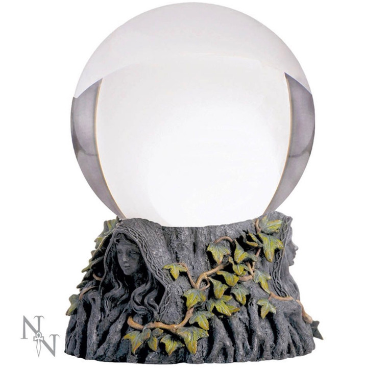 Crystal Ball Stand Maiden Mother Crone & Ball