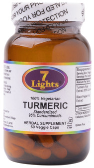 TURMERIC ROOT EXTRACT 95% CURCUMINOIDS WITH PIPERINE (60 V-CAPS)