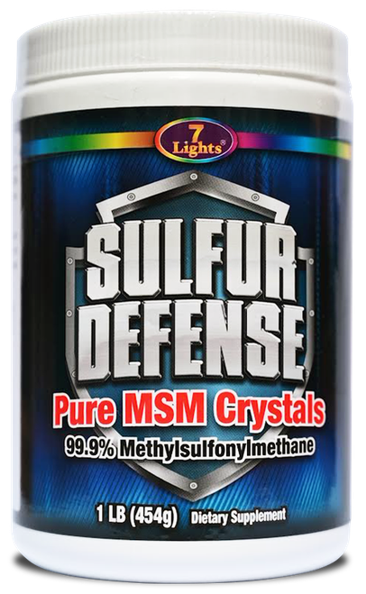 SULFUR DEFENSE OptiMSM® PURE CRYSTALS  (1 LB - 454 G)
