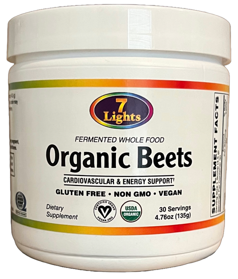 Fermented Whole Food Organic Beets (30 Servings - 4.76 Oz)