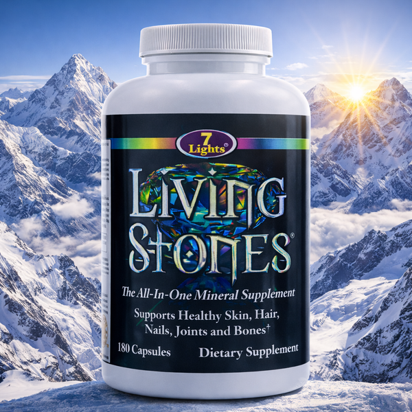 LIVING STONES - FULL SPECTRUM MINERALS  (180 V-CAPS - 30-DAY SUPPLY)