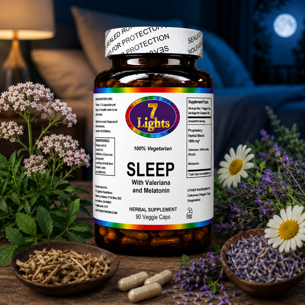 SLEEP WITH VALERIAN & MELATONIN (90 V-CAPS)