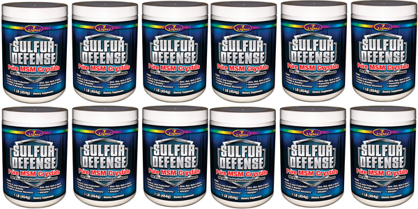 SULFUR DEFENSE OptiMSM® PURE CRYSTALS (CASE OF 12 SPECIAL)