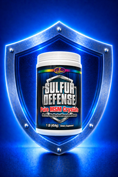 SULFUR DEFENSE OptiMSM® PURE CRYSTALS  (1 LB - 454 G)