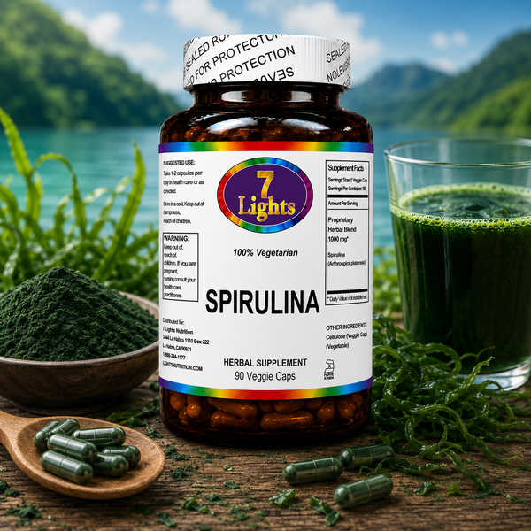 ORGANIC SPIRULINA (90 V-CAPS)