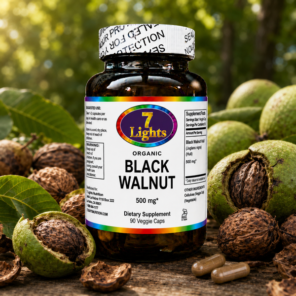 ORGANIC BLACK WALNUT HULL  (90 V-CAPS)