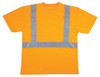 V410: Class II Hi Vis Orange Mesh T-Shirt, Round Neck