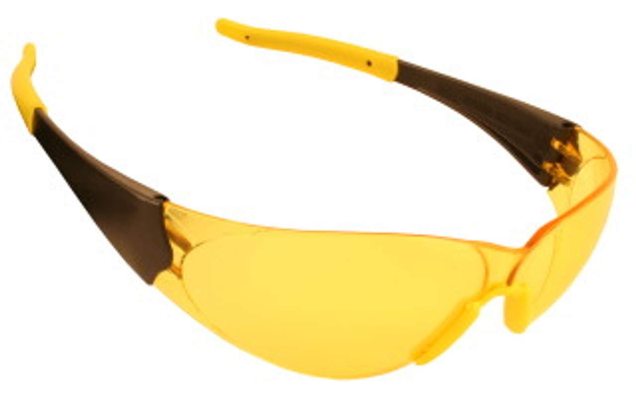 ENB30S: Doberman Amber Lens Safety Glasses - 12 Pack