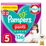 Pampers Active Fit Pants Size 5 (136)
