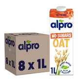 Alpro Oat Milk (Unsweetened) 8x1L