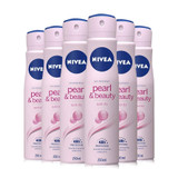 Nivea Women Deo Pearl & Beauty 6x250ml
