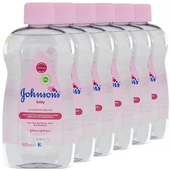 J&J Baby Oil 6x500ml