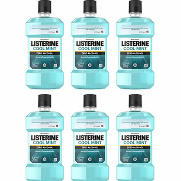 Listerine Mouthwash Cool Mint 6x250ml
