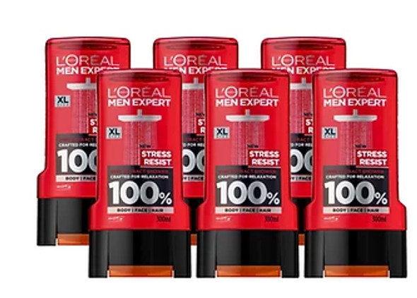 LOreal Men Shower Stress Resist 6x300ml