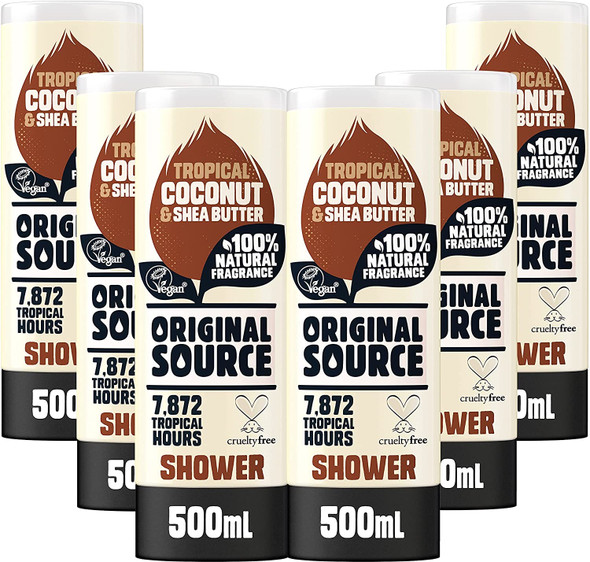 Original Source Shower Gel Coconut & Shea Butter 6x500ml