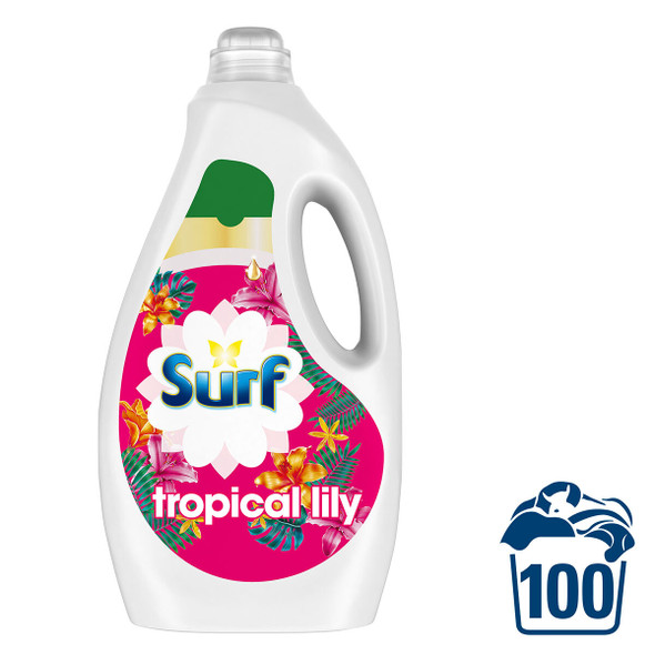 Surf Tropical Laundry Liquid Detergent (100 Wash)
