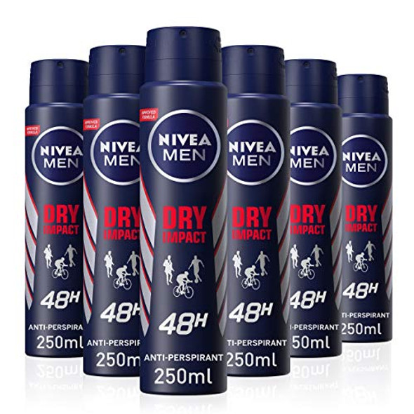 Nivea Men Deo Dry Impact 6x250ml