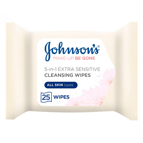 J&J Facial Wipes Extra Sensitive 25s