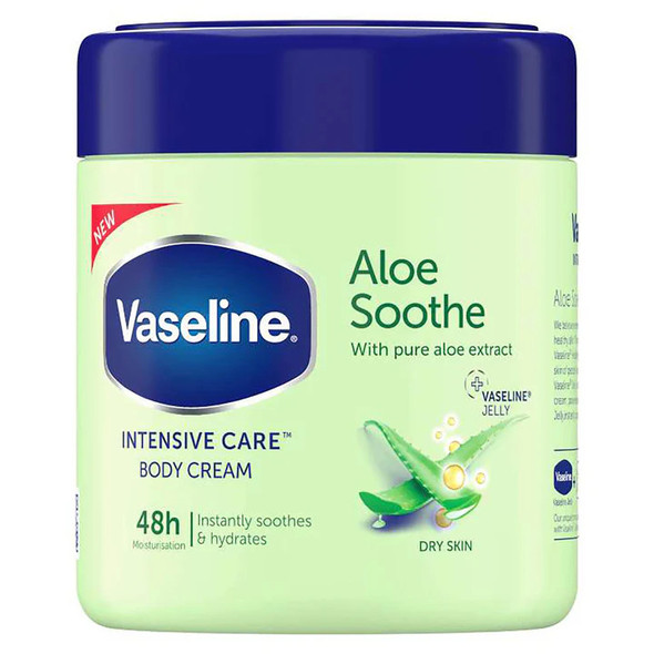 Vaseline Body Cream Aloe Soothe Jar 400ml