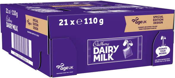 Cadbury Dairy Milk Chocolate 21x110g