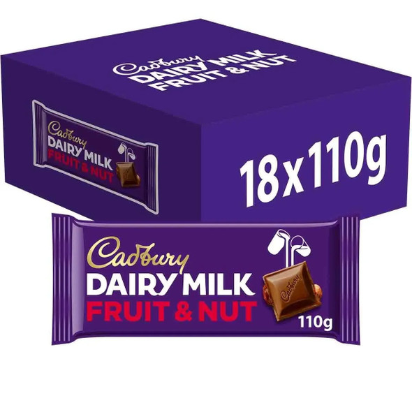 Cadbury Fruit & Nut Chocolate 18x110g