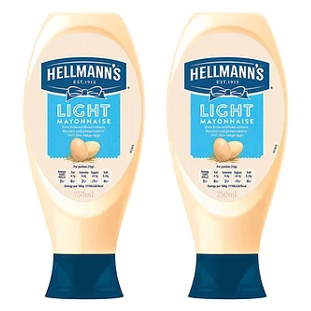 Hellmanns Light Mayonaisse 2x750ml