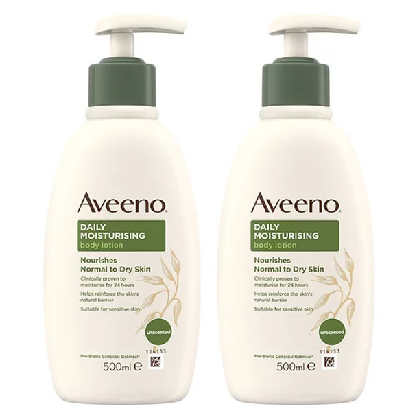 Aveeno Moisturizing Body Lotion 2x500ml