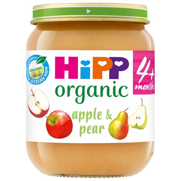 Hipp Apple & Pear Baby Food Jar 125g