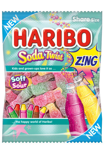 Haribo Candy Soda Twist 140g