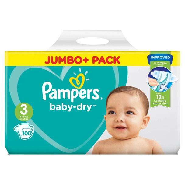 Pampers Baby Dry Size 3 Jumbo (100)