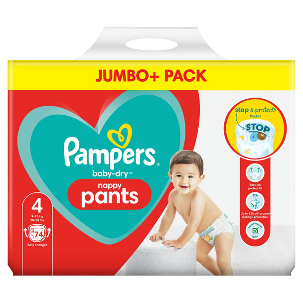 Pampers Baby Dry Pants Size 4 (74)