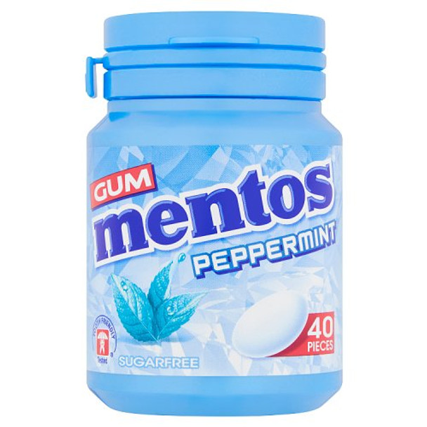 Mentos Gum Bottle Peppermint 56g