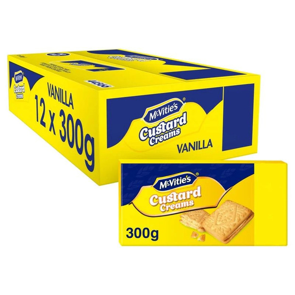 McVities Custard Cream Biscuit 12x300g
