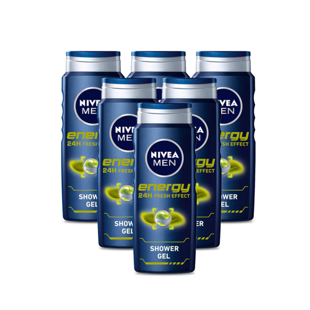 Nivea Men Shower Gel Energizing 6x500ml