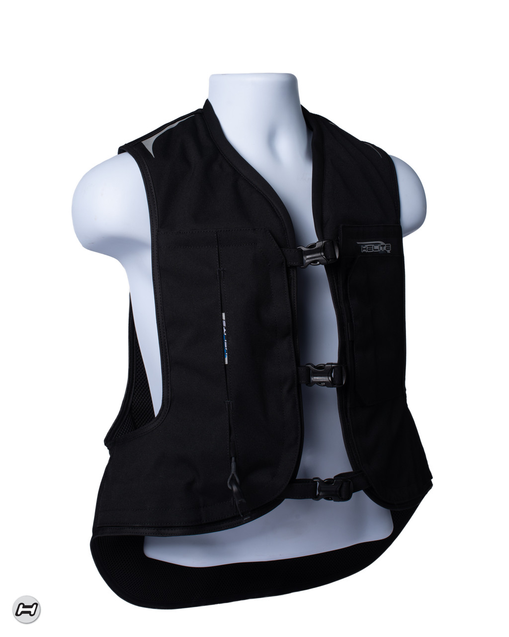Helite Black Airbag Vest Turtle 2 