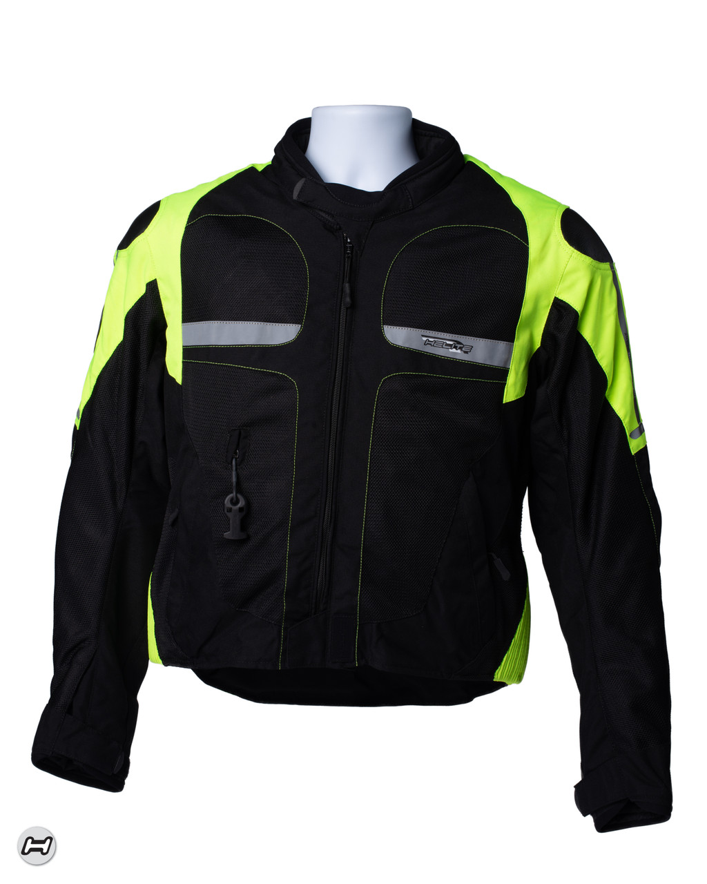 Helite Free-Air Vented Airbag Jacket w/ Hi Viz Yellow - Helite Moto