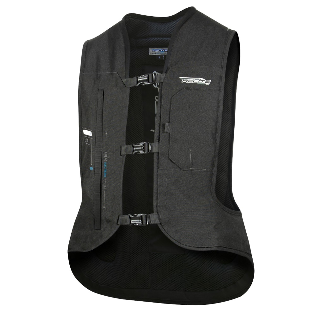 Helite E-Turtle 2 Airbag Vest Black (Electronic Trigger)