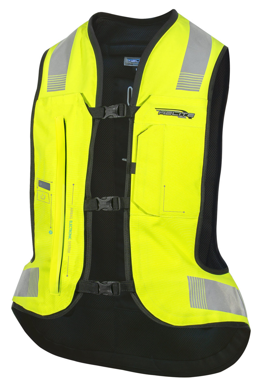 Helite Black Airbag Vest Turtle 2 Technology